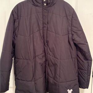 Disney black puffer coat